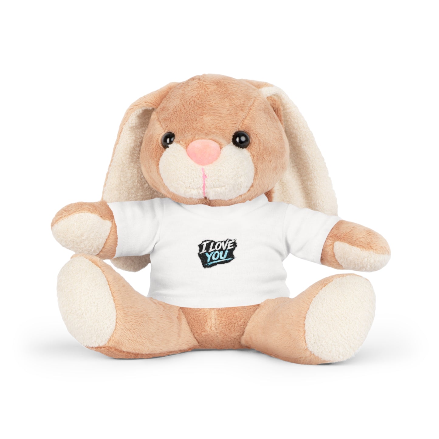 I Love You Plush Bear — Cute Teddy with Graphic T‑Shirt (Valentine’s Gift)