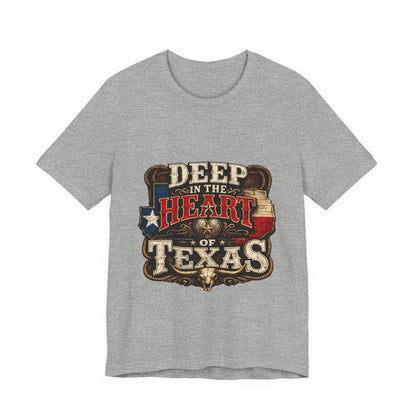 Deep in the Heart of Texas T‑Shirt — Vintage Texas Flag Graphic Tee