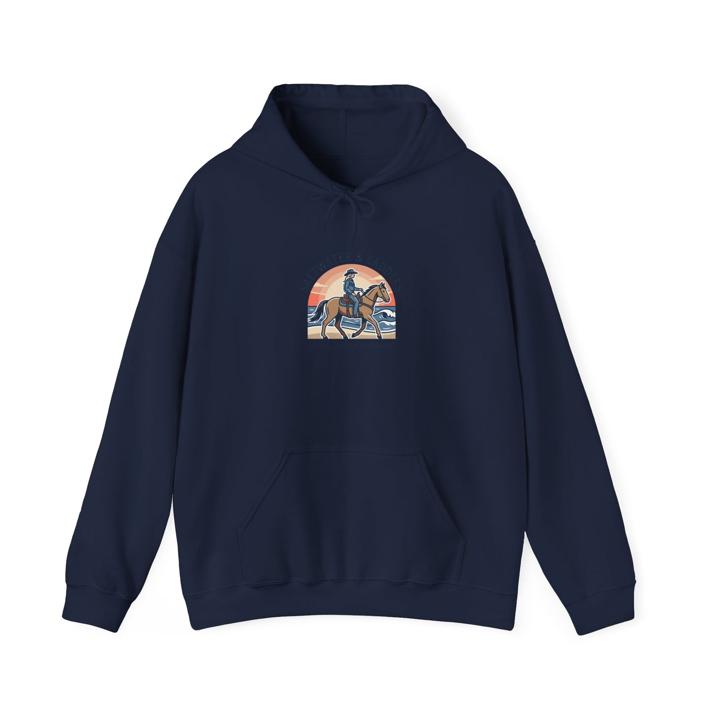 Ranch Rider Illustration Hoodie | western cowgirl, vintage prairie