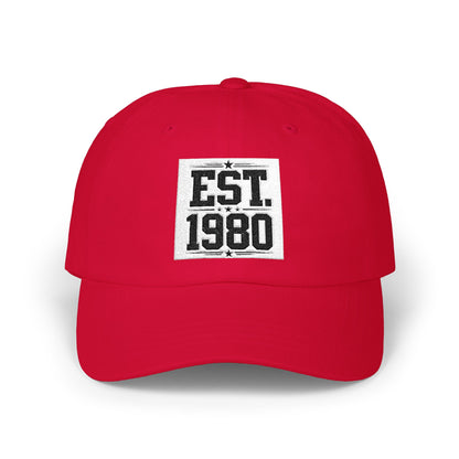 Dad Cap — "EST. 1980" Vintage Patch Baseball Hat