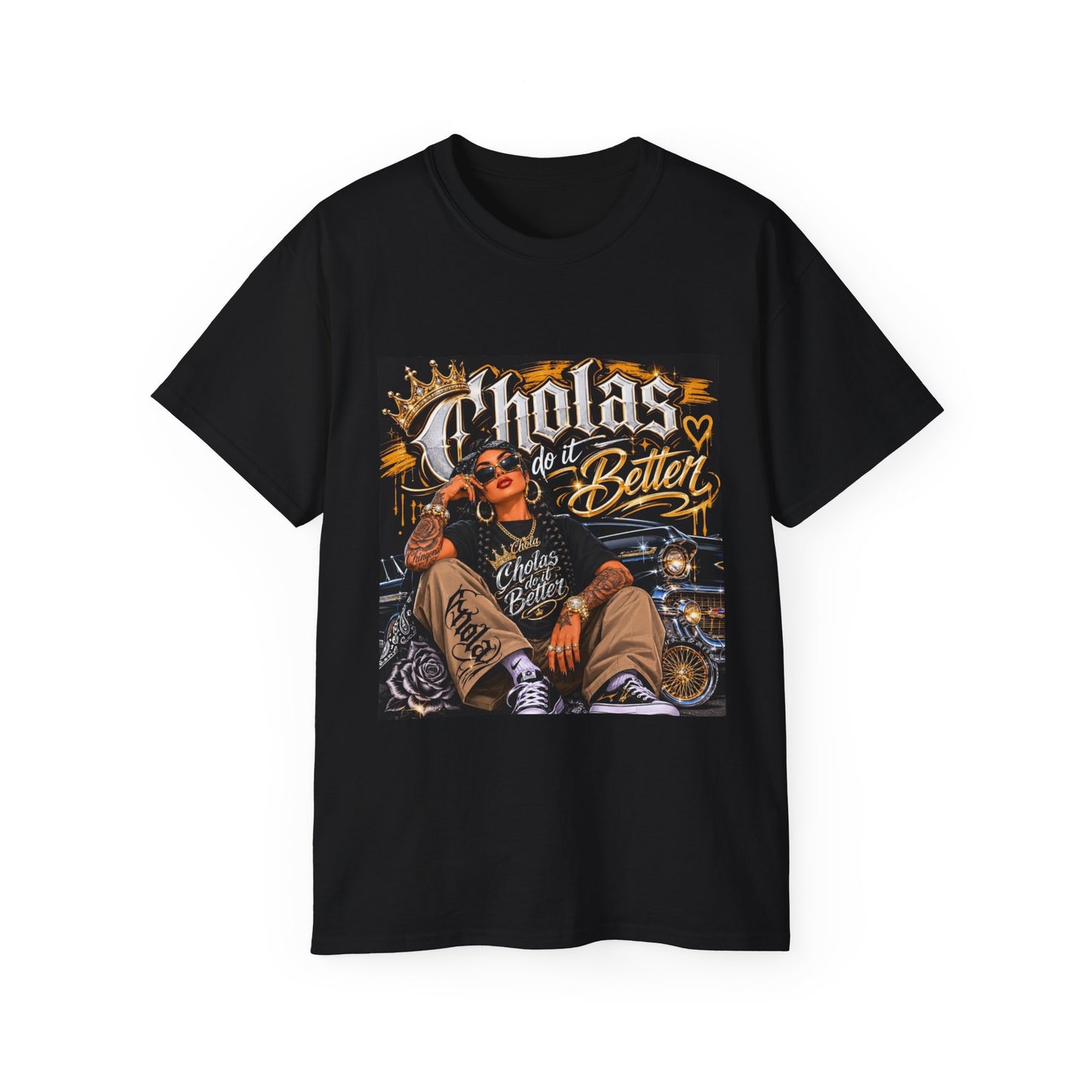 Cholas Do It Better T‑Shirt — Vintage Chola Street Art Tee
