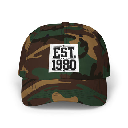 Dad Cap — "EST. 1980" Vintage Patch Baseball Hat