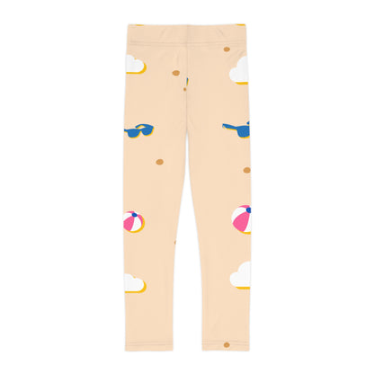 Kids Leggings - Sunny Beach Ball & Sunglasses All-Over Print