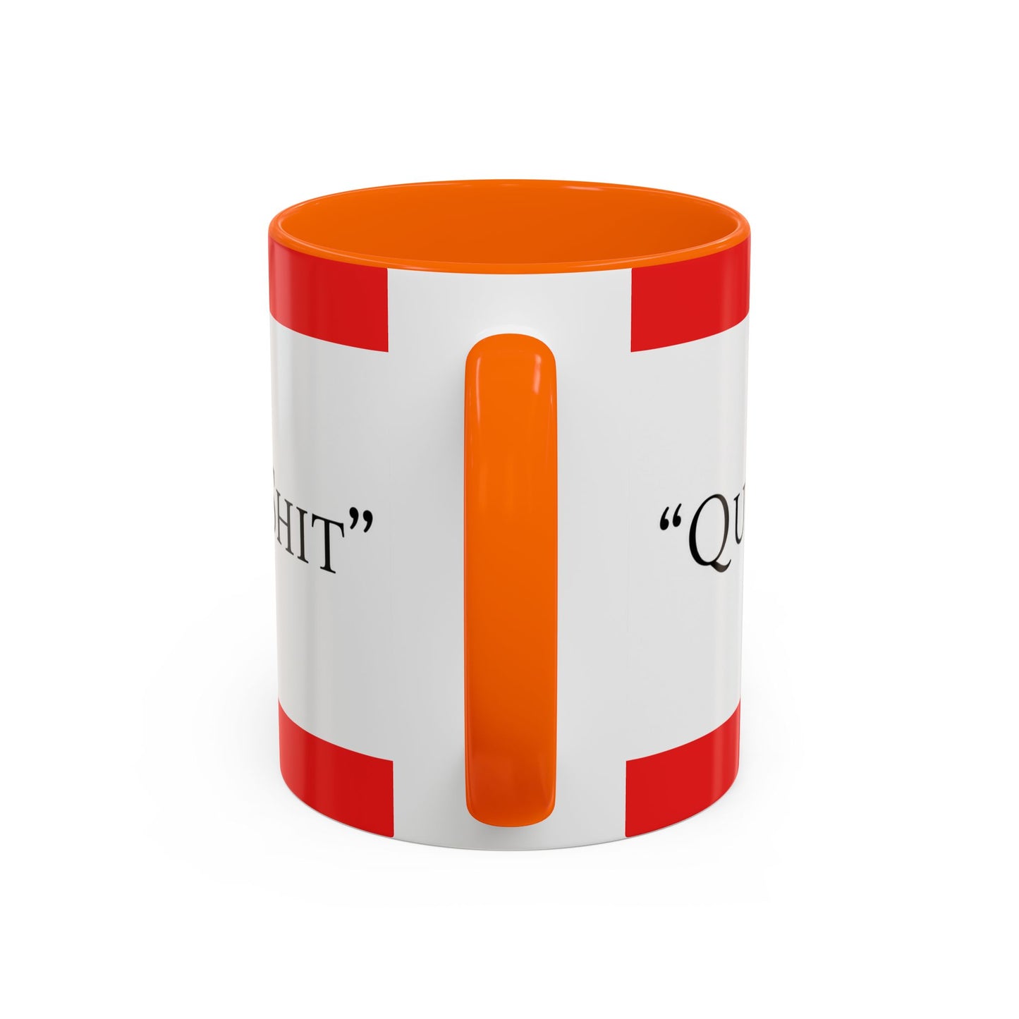 Accent Coffee Mug — "Acting Like a Shit" Funny Sarcastic Red Accent Mug