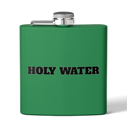 Holy Water Stainless Steel Flask — 6oz Funny Religious Gift