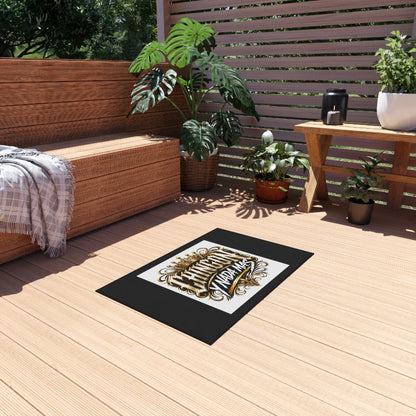 Outdoor Rug — King Crown 'Chingon y Nada Mas' Decorative Patio Mat