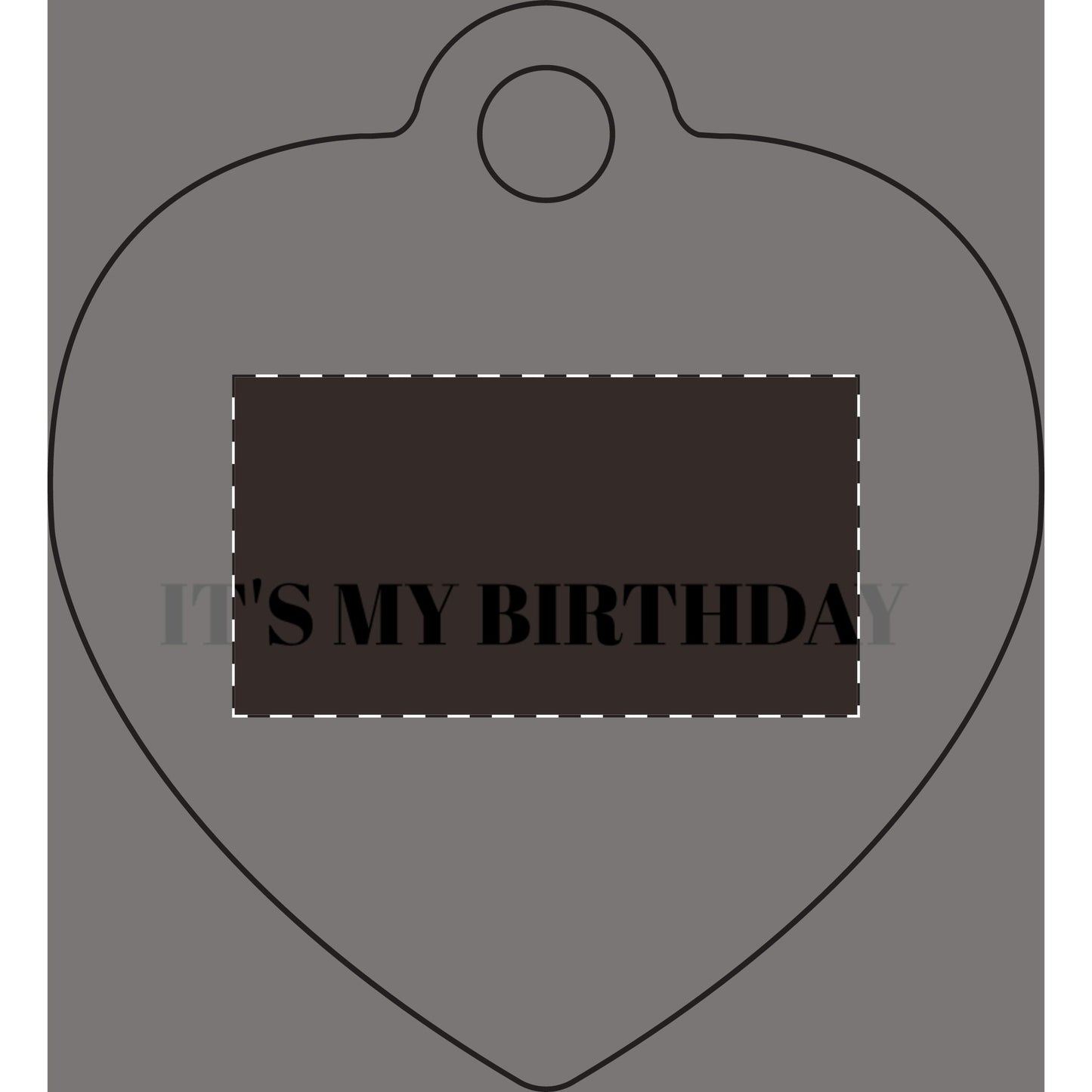 It's My Birthday Pet Tag — Engraved Bone ID Tag for Dogs & Cats