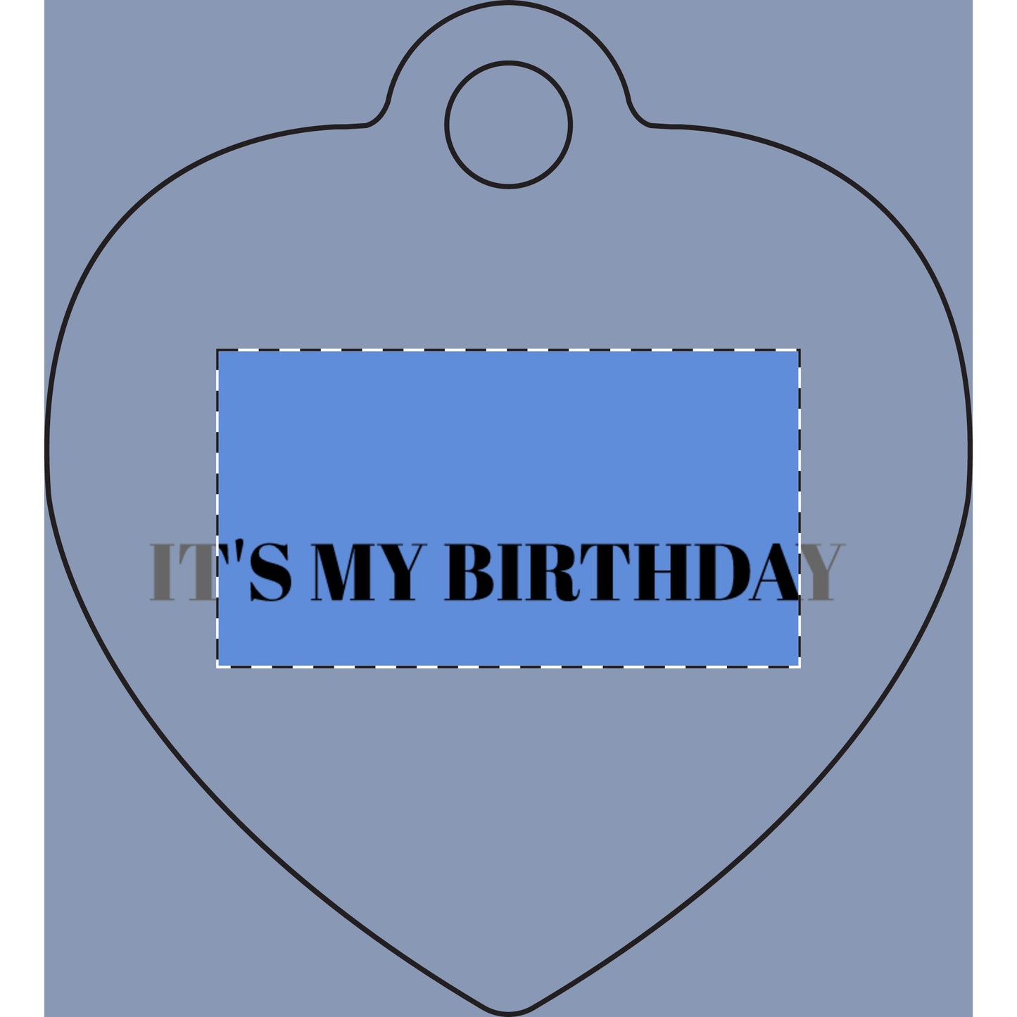 It's My Birthday Pet Tag — Engraved Bone ID Tag for Dogs & Cats