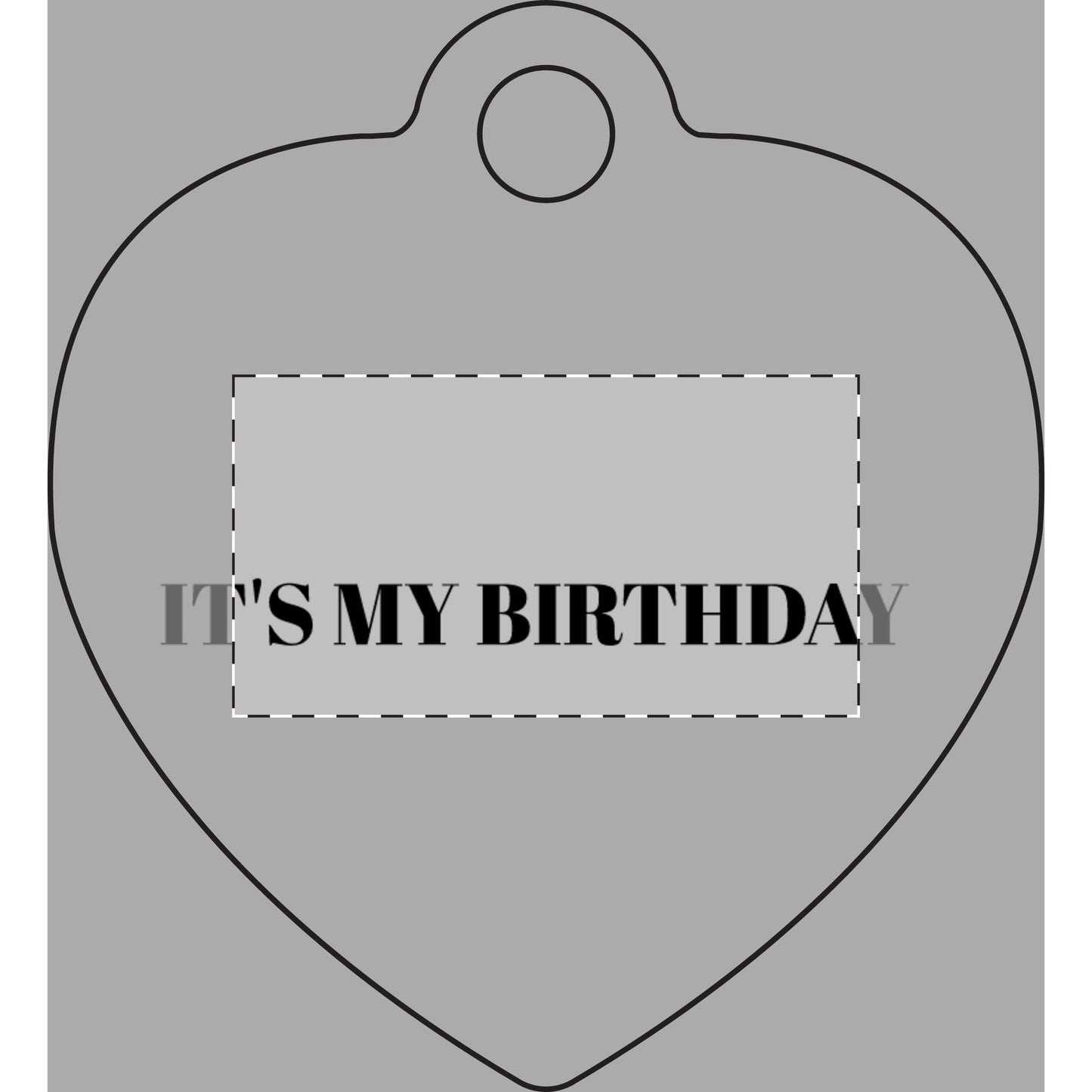 It's My Birthday Pet Tag — Engraved Bone ID Tag for Dogs & Cats
