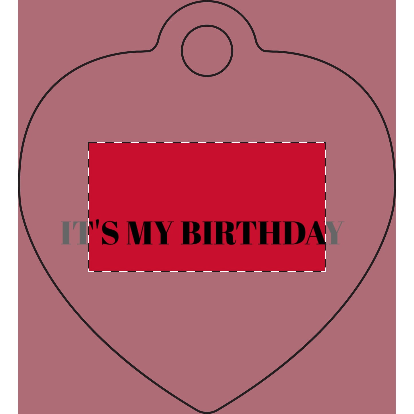 It's My Birthday Pet Tag — Engraved Bone ID Tag for Dogs & Cats