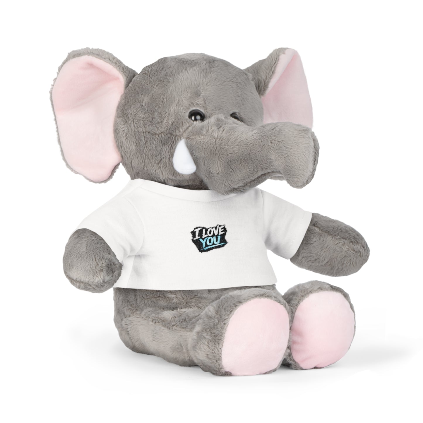 I Love You Plush Bear — Cute Teddy with Graphic T‑Shirt (Valentine’s Gift)