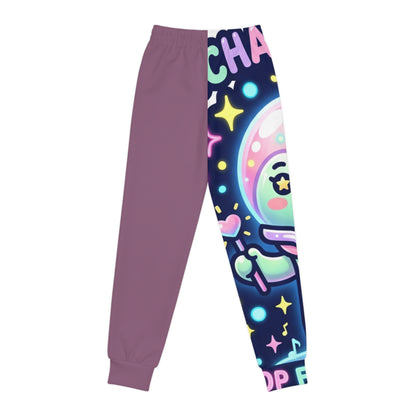 Kawaii Space Alien Youth Joggers – Cute Astronaut Graphic AOP Sweatpants