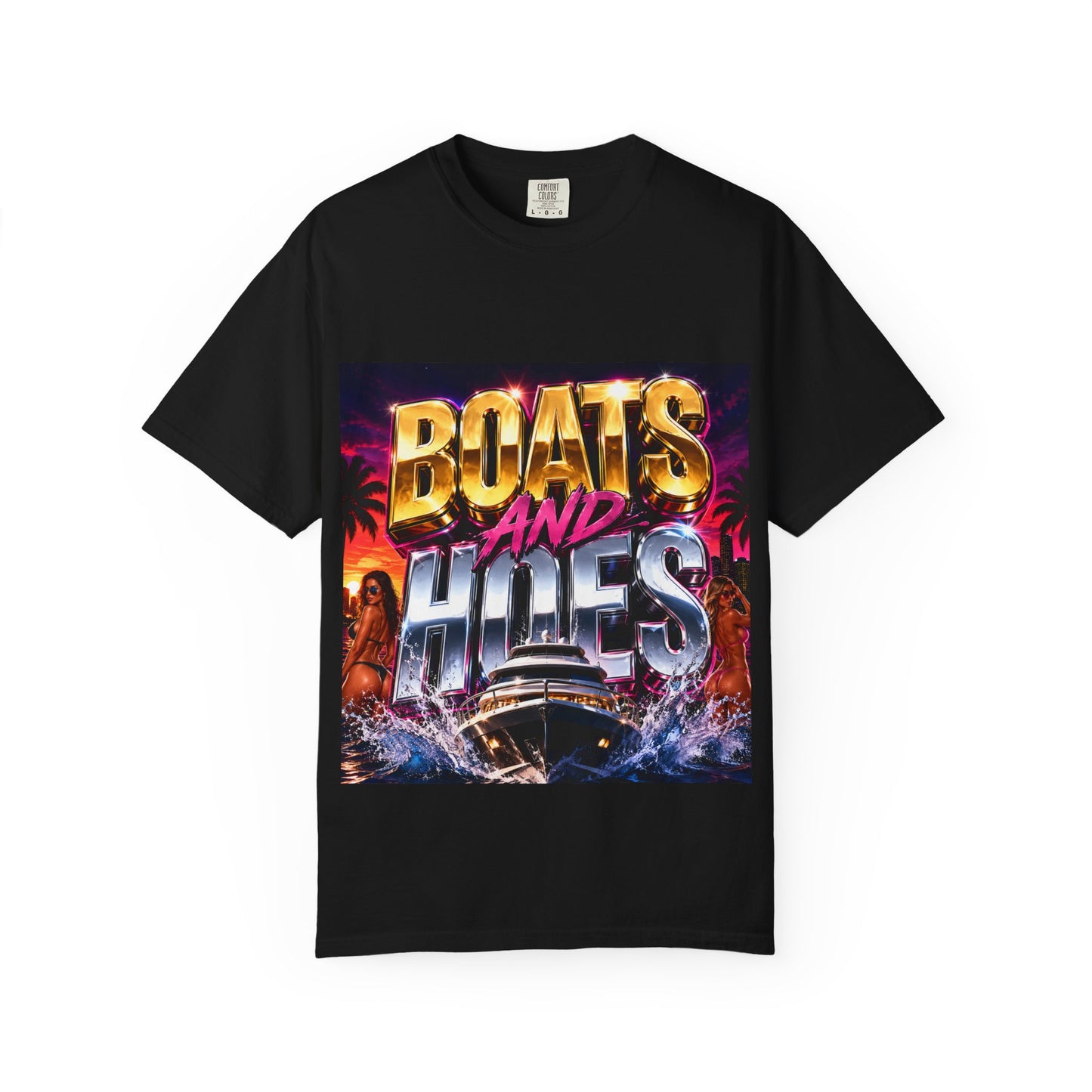 Boats and Hiles Graphic T-Shirt — Retro Yacht Beach Vibe Tee