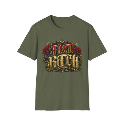 "That Bitch" Vintage Rose Graphic T-Shirt