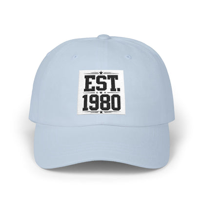 Dad Cap — "EST. 1980" Vintage Patch Baseball Hat