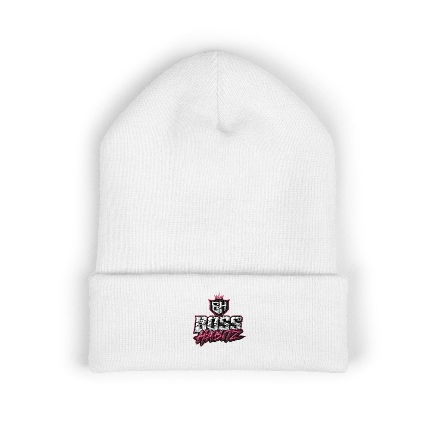 Boss Mode Embroidered Cuffed Beanie — Streetwear Winter Hat