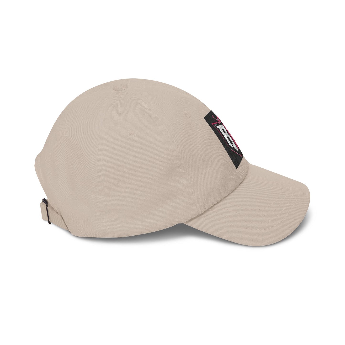 Dad Cap with Pink Crown RH Shield Embroidered Logo — Classic Baseball Hat for Moms & Dads