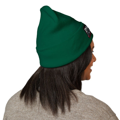 Boss Life Embroidered Cuffed Beanie — Streetwear Knit Hat for Confident Style