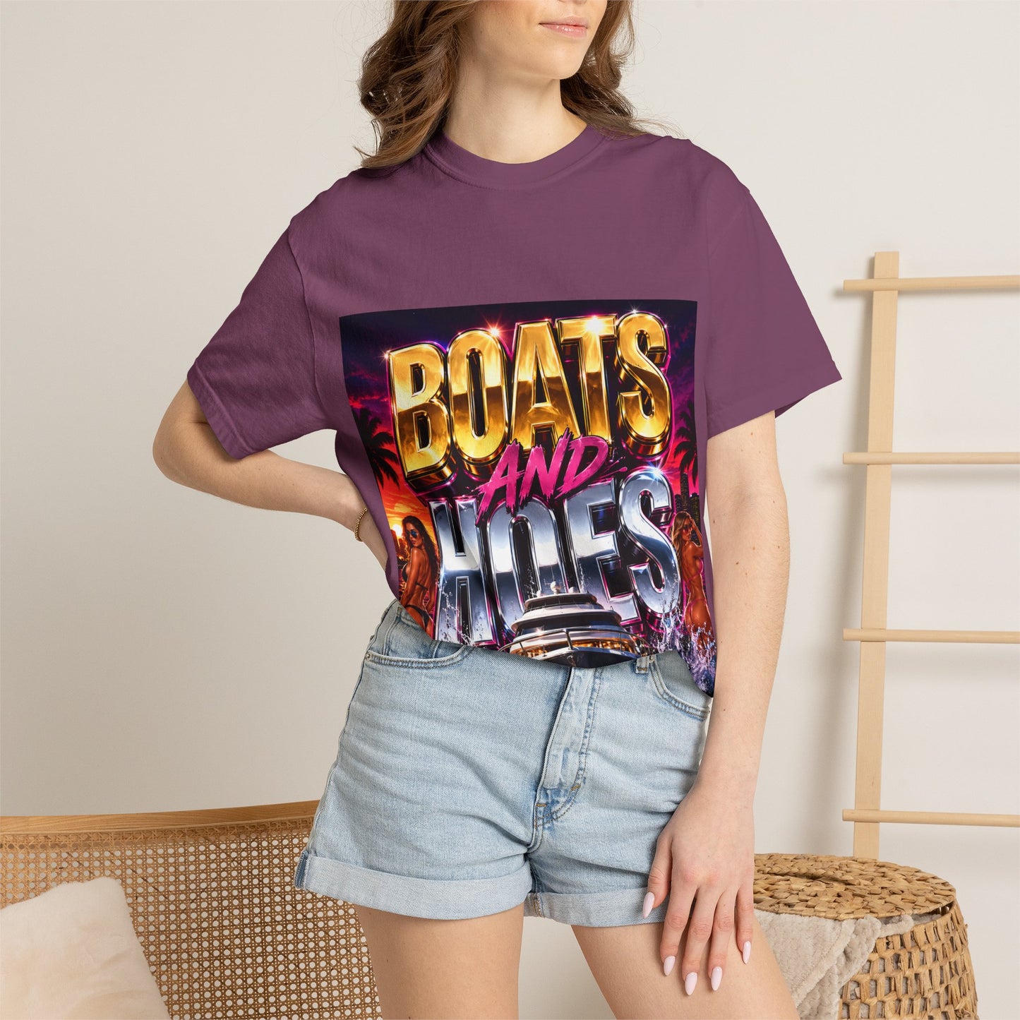 Boats and Hiles Graphic T-Shirt — Retro Yacht Beach Vibe Tee