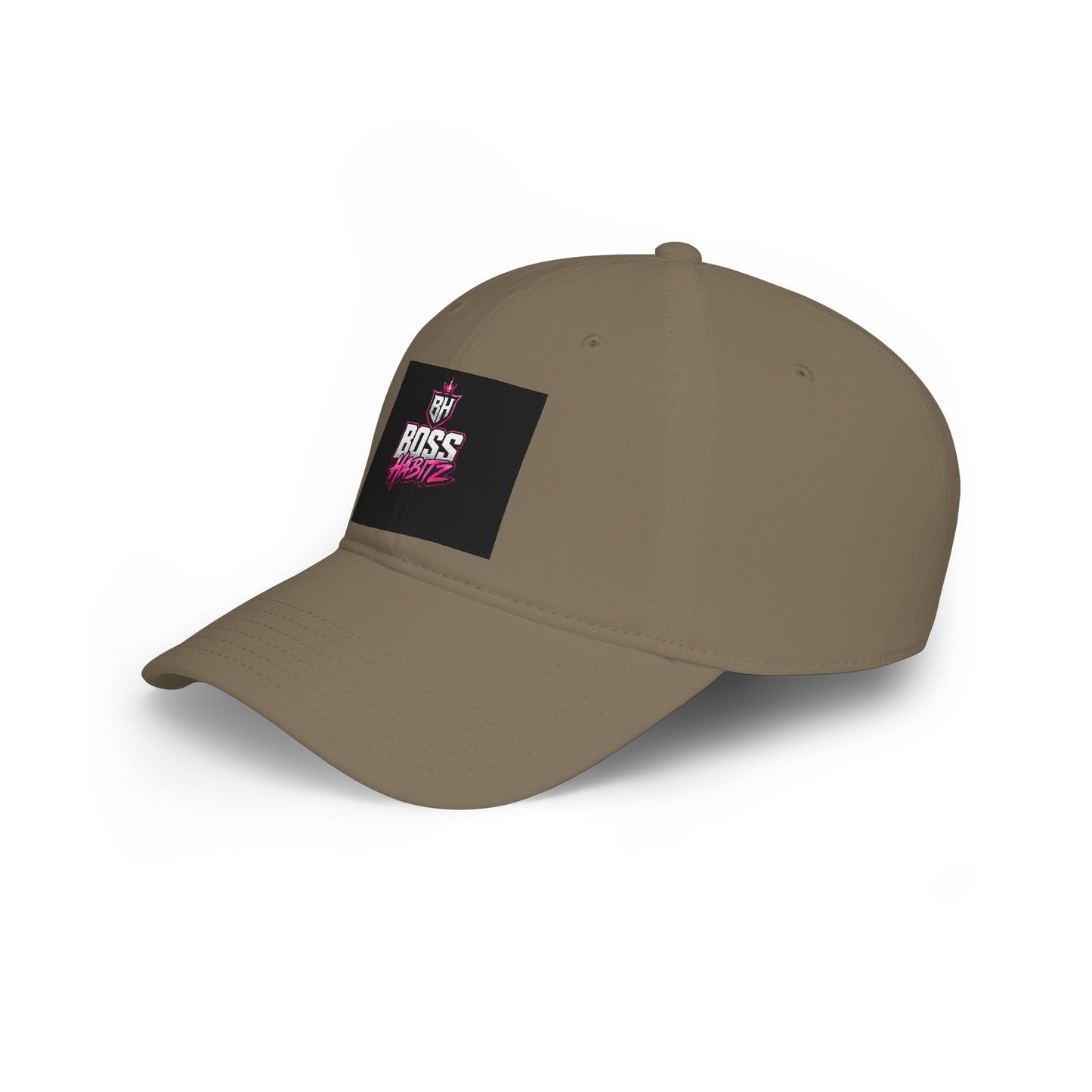 Boss Habitz Low Profile Baseball Cap — Retro Neon Logo Dad Hat