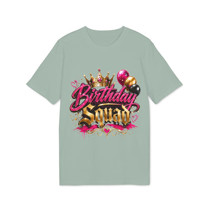 Birthday Squad T-Shirt — Glam Crown & Balloons Party Tee
