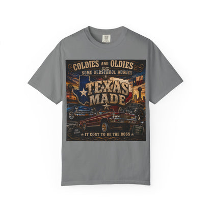 Texas Made Vintage Car T-Shirt — "Hello Motha Fuckaaaa" Back Print