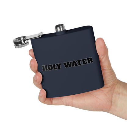 Holy Water Stainless Steel Flask — 6oz Funny Religious Gift