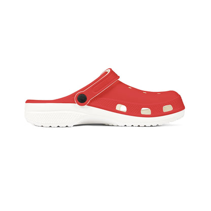 Red EVA Foam Clogs — Lightweight Waterproof Garden & Beach Shoes