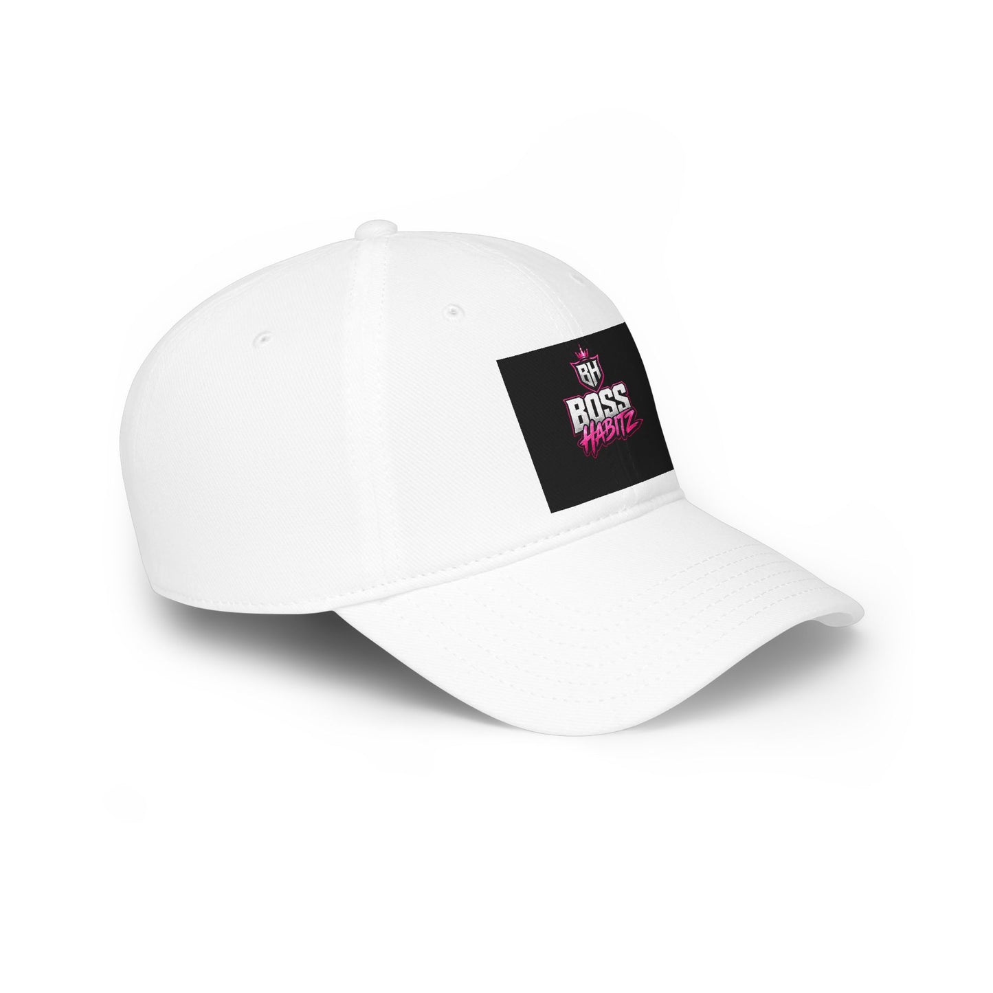 Boss Habitz Low Profile Baseball Cap — Retro Neon Logo Dad Hat