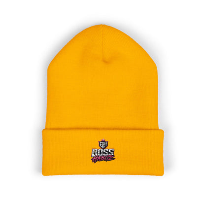 Boss Mode Embroidered Cuffed Beanie — Streetwear Winter Hat
