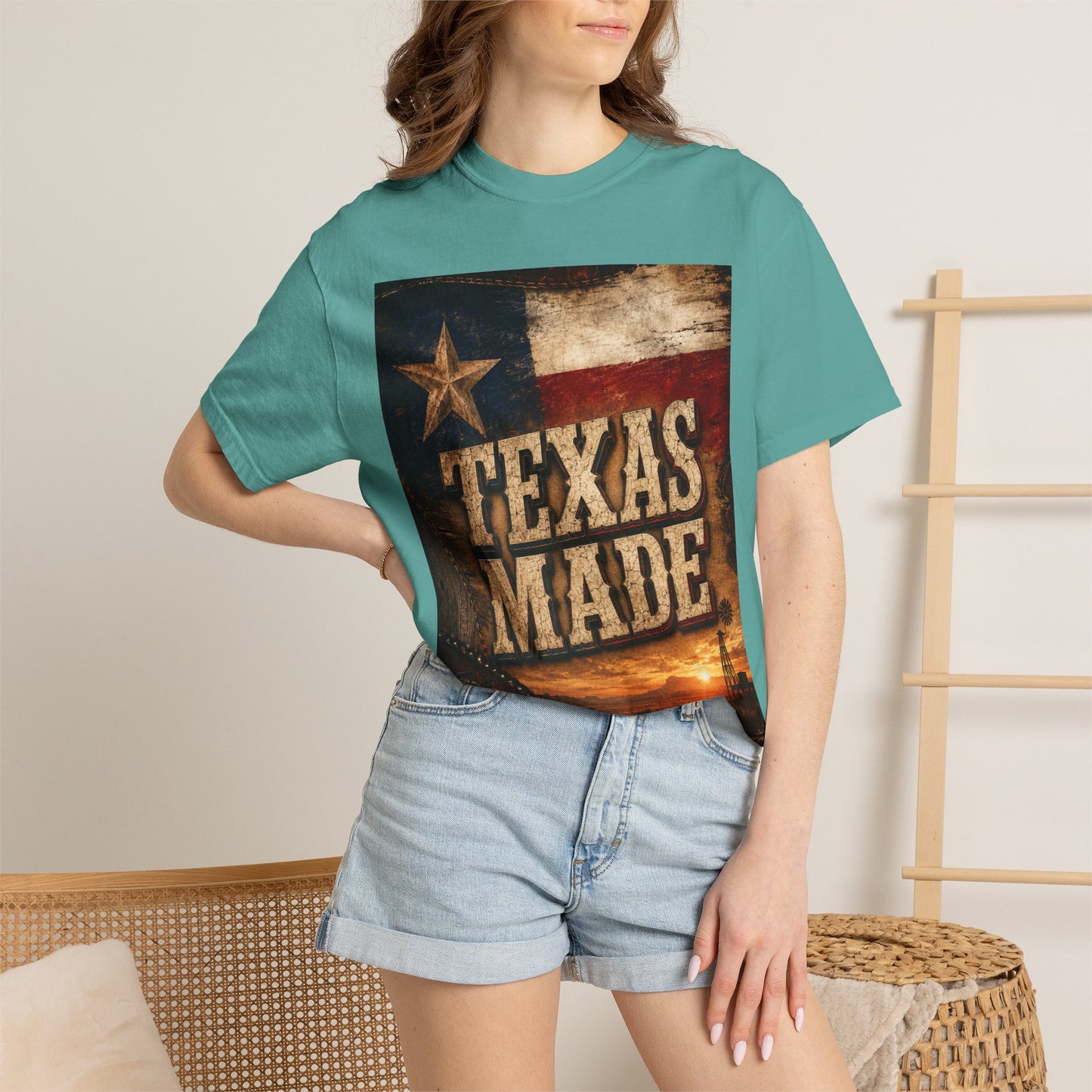 Texas Made T-Shirt – Vintage Rustic Lone Star Tee