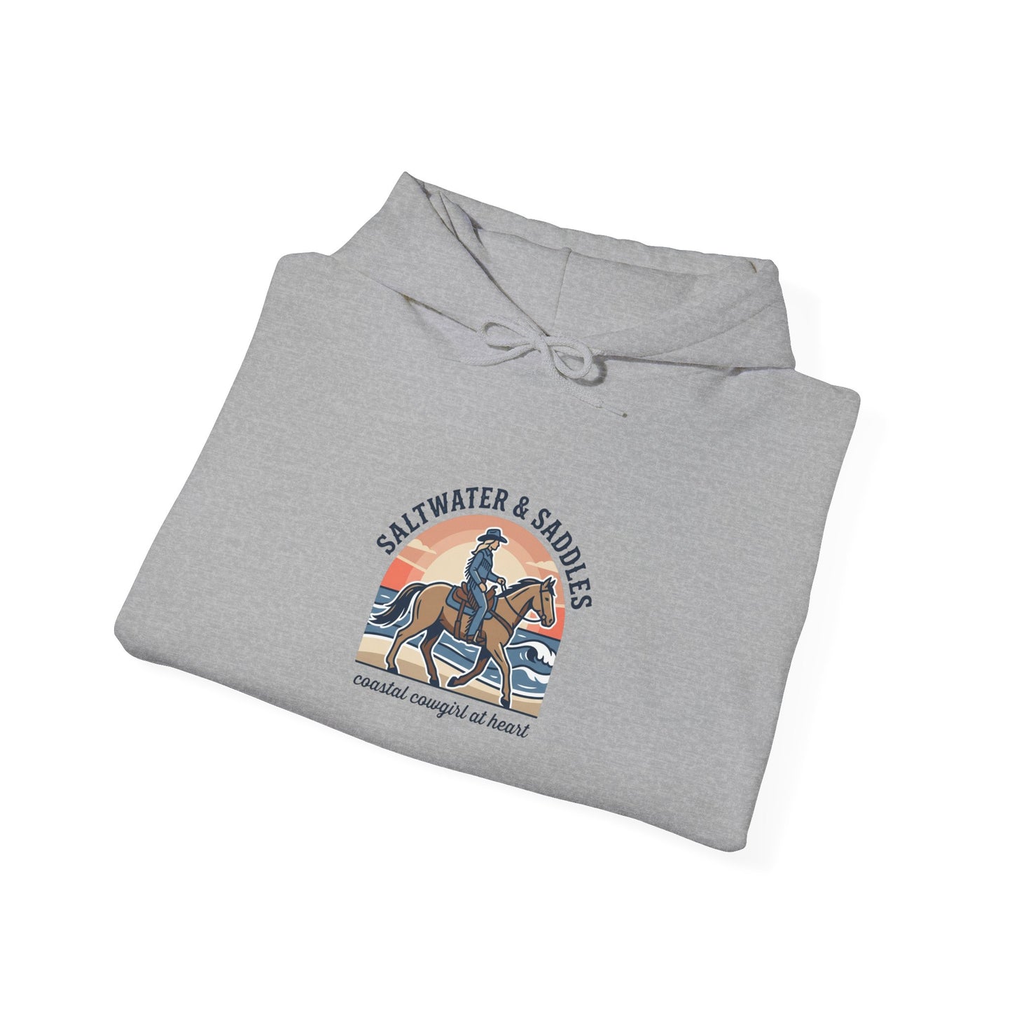 Ranch Rider Illustration Hoodie | western cowgirl, vintage prairie