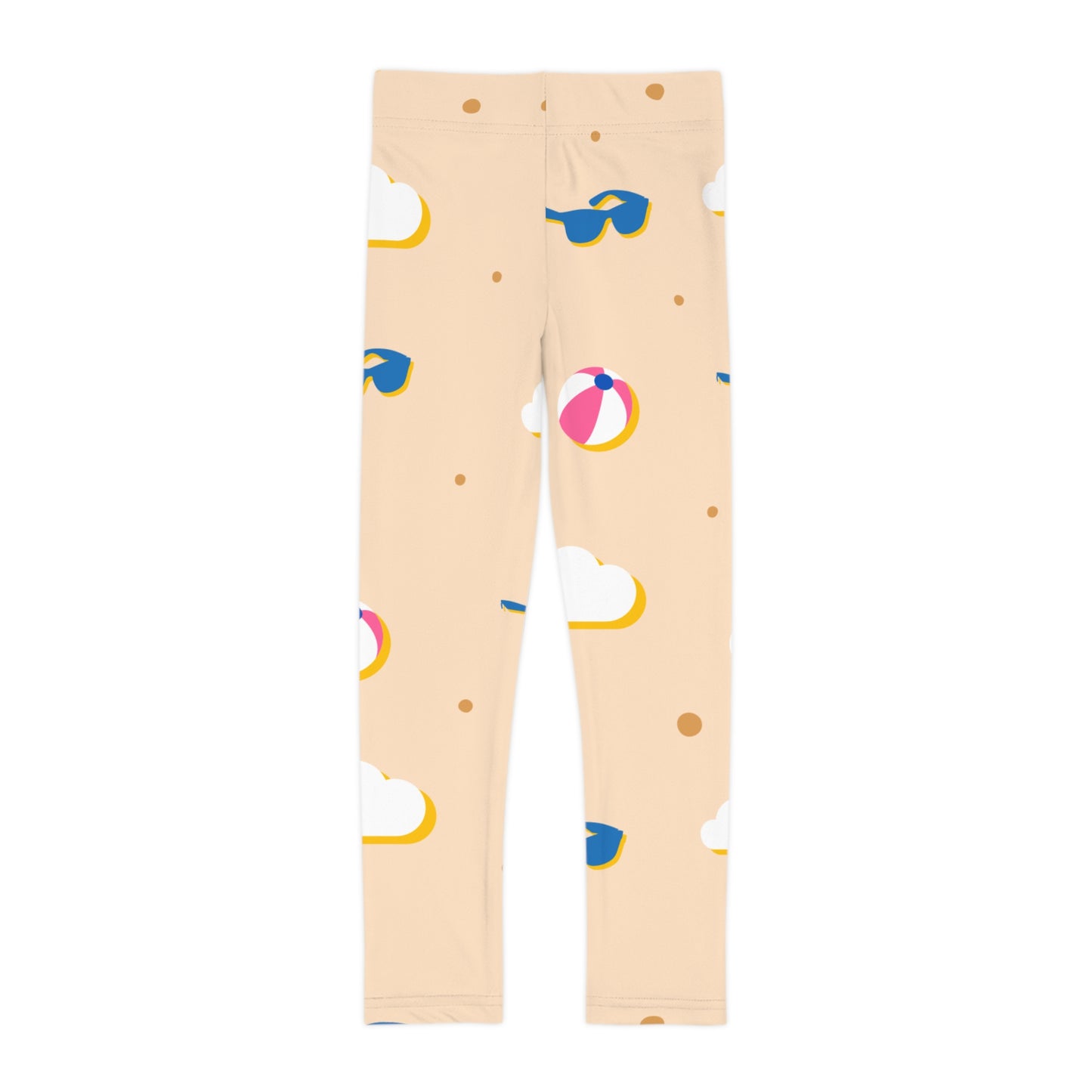 Kids Leggings - Sunny Beach Ball & Sunglasses All-Over Print