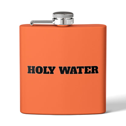 Holy Water Stainless Steel Flask — 6oz Funny Religious Gift