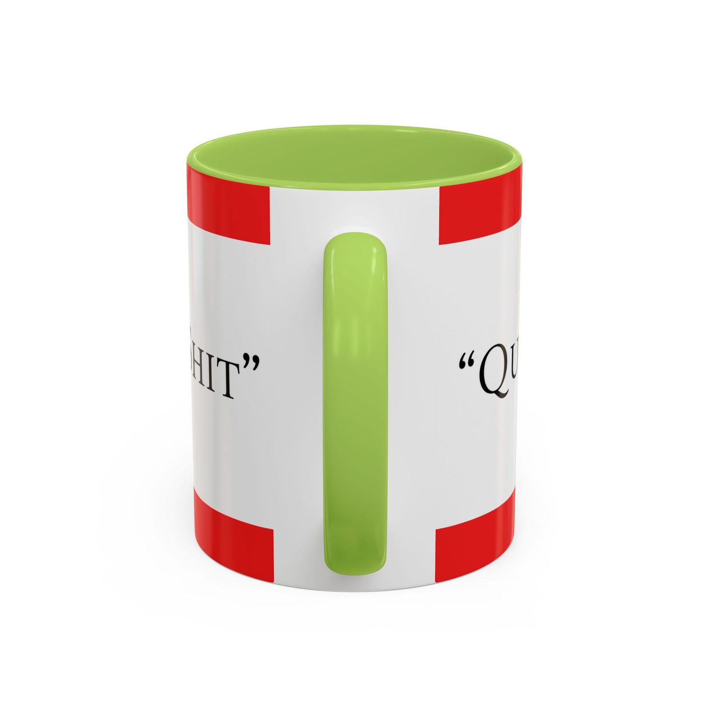 Accent Coffee Mug — "Acting Like a Shit" Funny Sarcastic Red Accent Mug