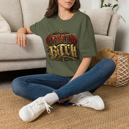 "That Bitch" Vintage Rose Graphic T-Shirt