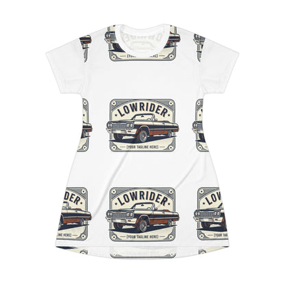 Lowrider Car T-Shirt Dress – Vintage Classic Auto Print