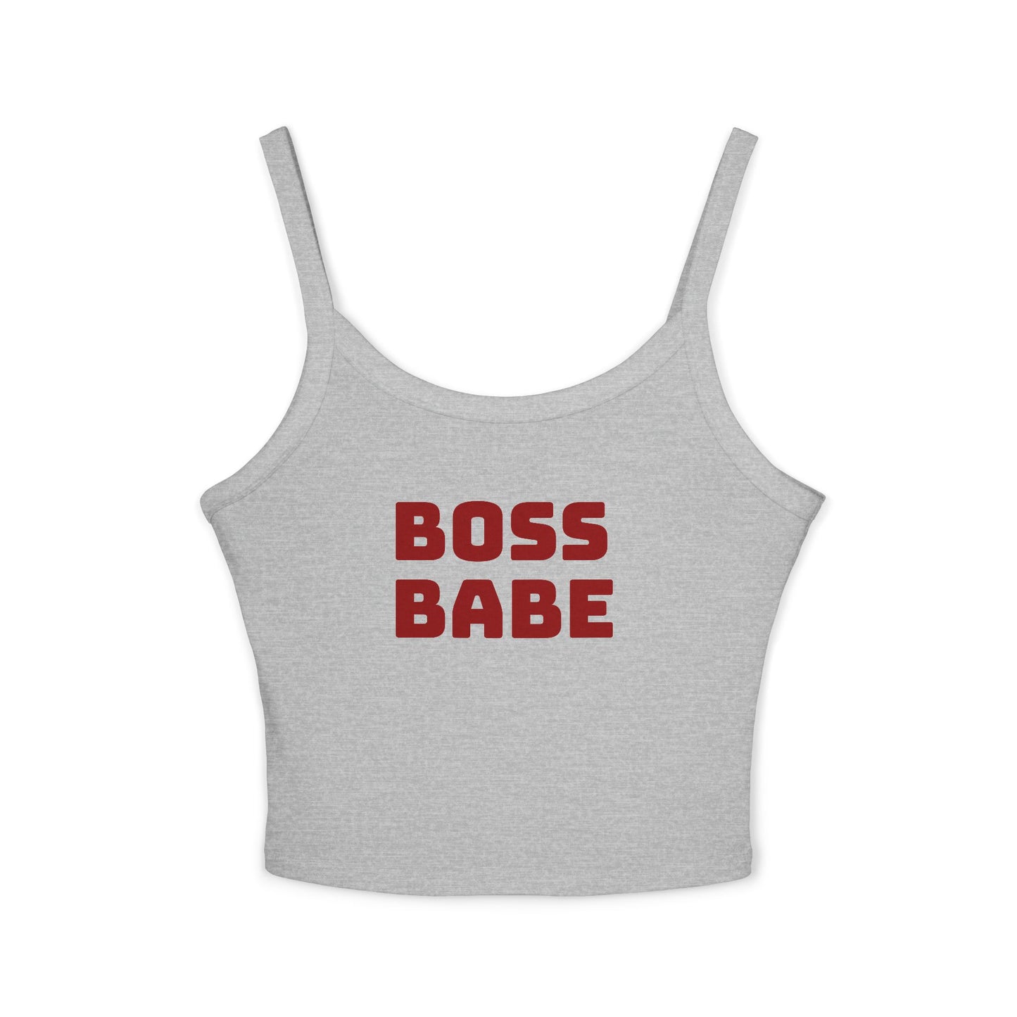 Boss Babe Spaghetti Tank Top — Women’s Empowerment Crop