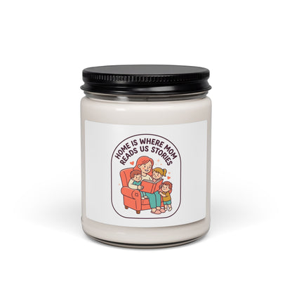 Home Is Where Mom Reads Us Stories Candle | Mother's Day, sentimental