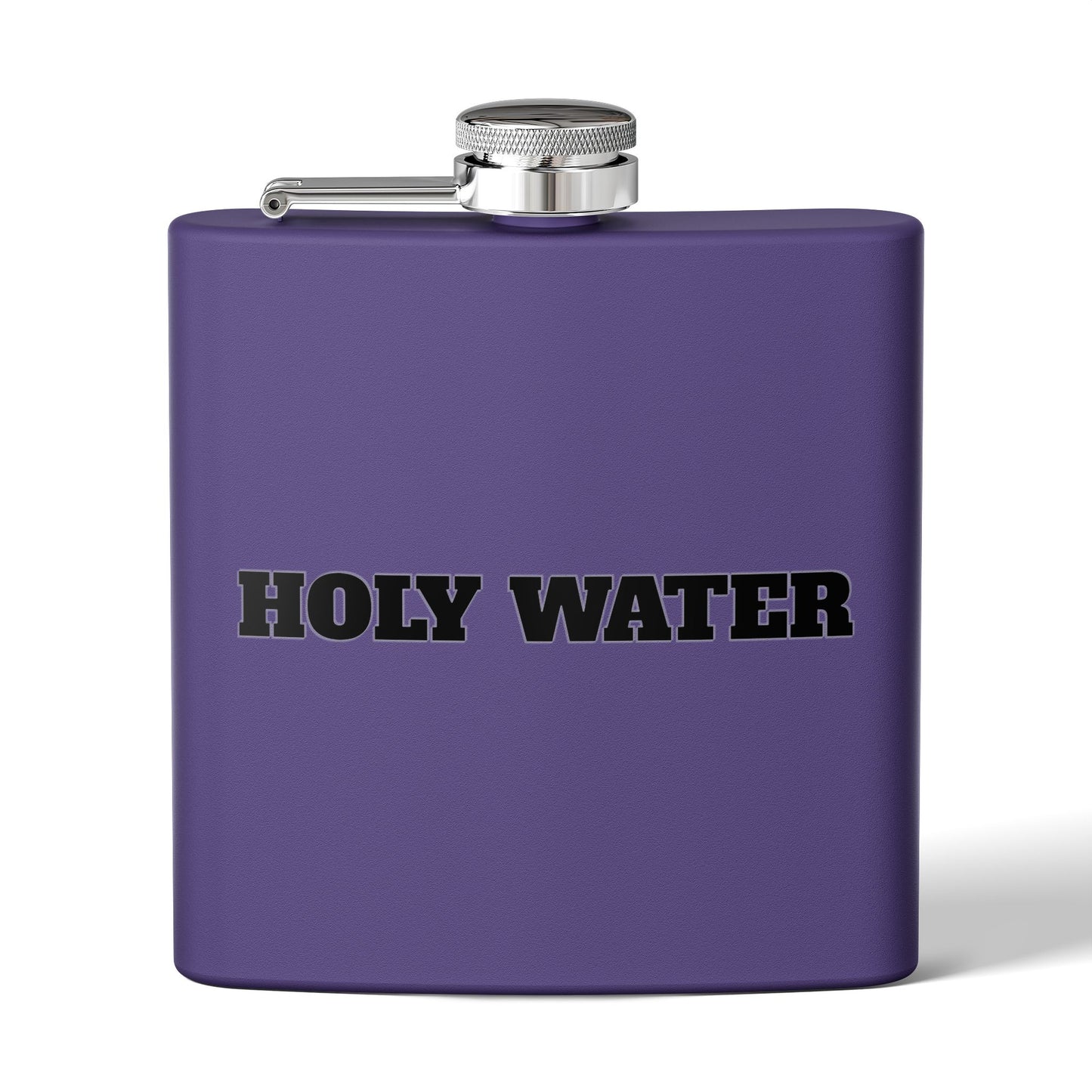 Holy Water Stainless Steel Flask — 6oz Funny Religious Gift