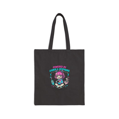 Chibi Gamer Anime Aesthetic Tote, kawaii manga panel, pastel magical-girl vibes