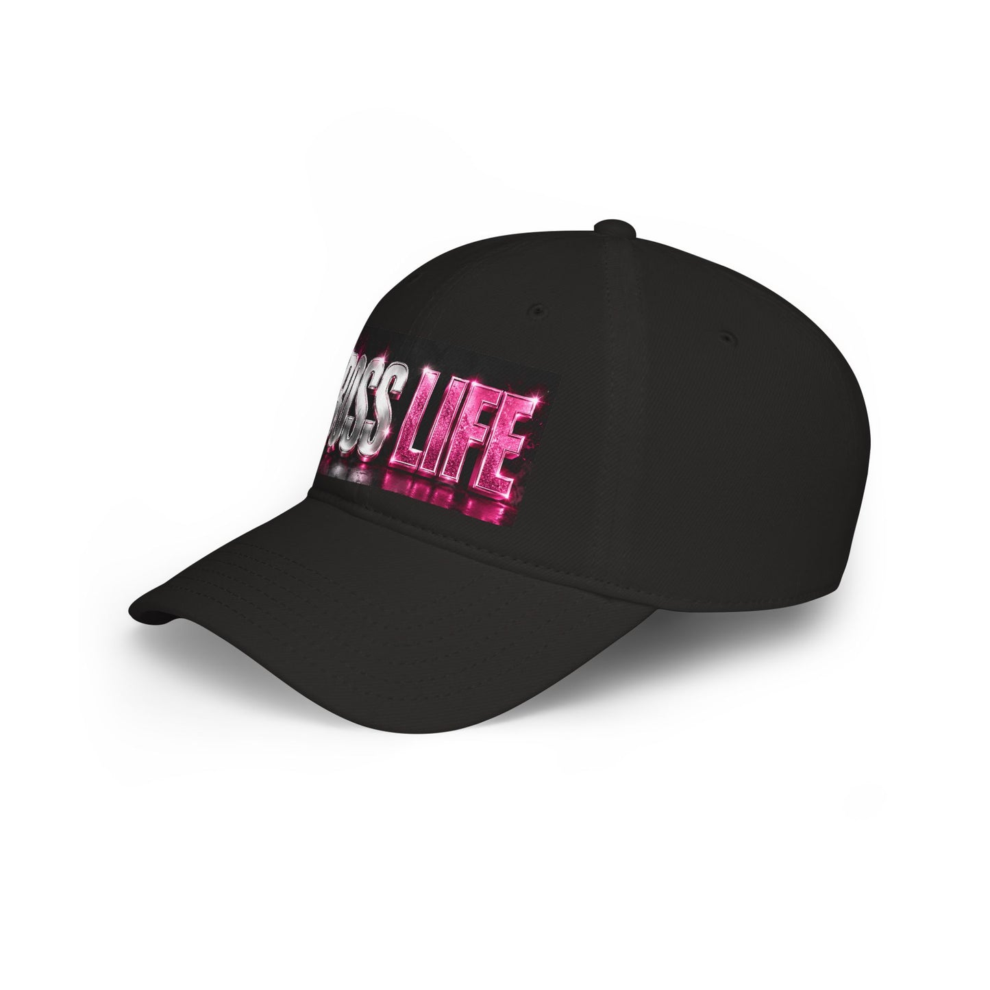 Boss Life Baseball Cap — Bold Metallic Pink Trucker Hat for Women & Men