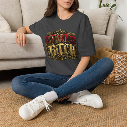 "That Bitch" Vintage Rose Graphic T-Shirt