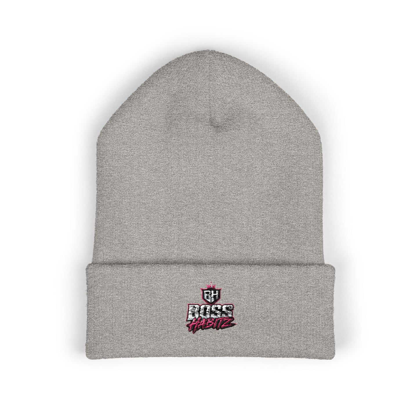 Boss Mode Embroidered Cuffed Beanie — Streetwear Winter Hat
