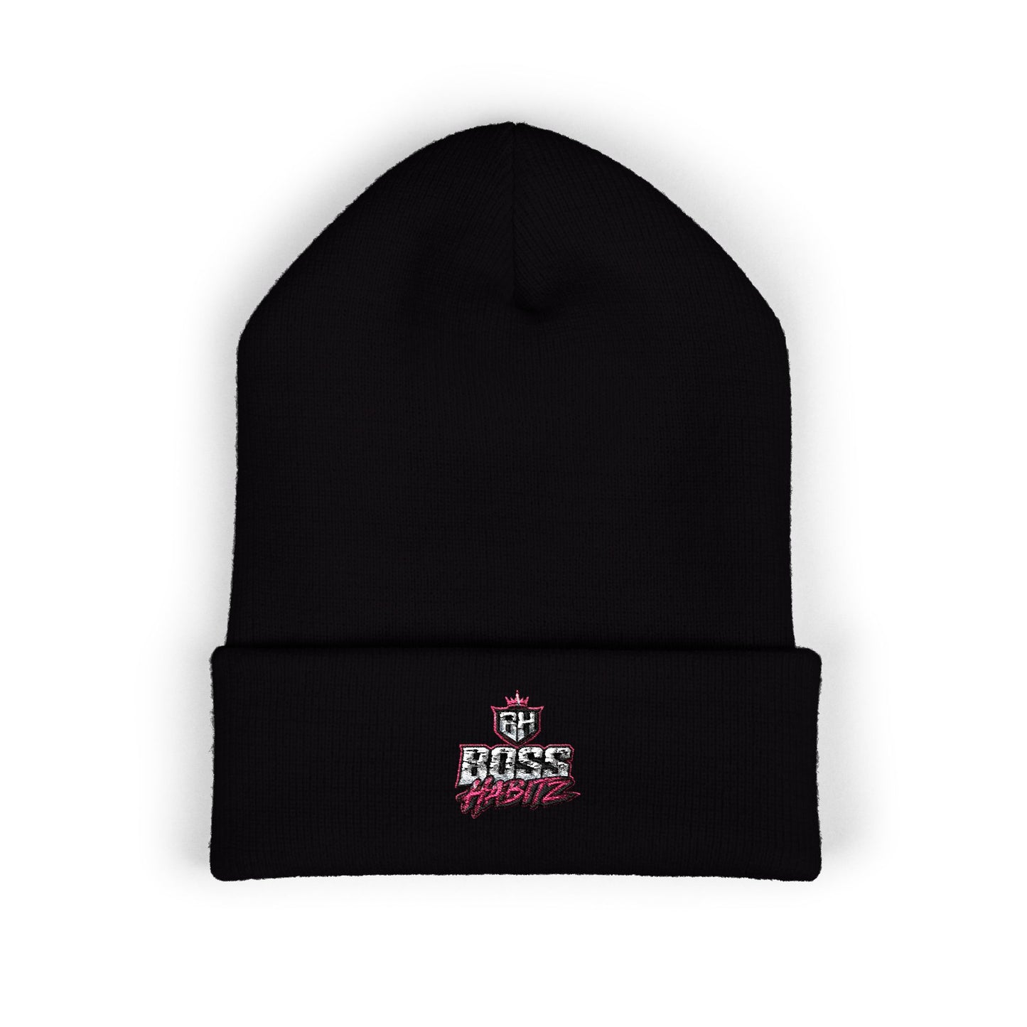 Boss Mode Embroidered Cuffed Beanie — Streetwear Winter Hat