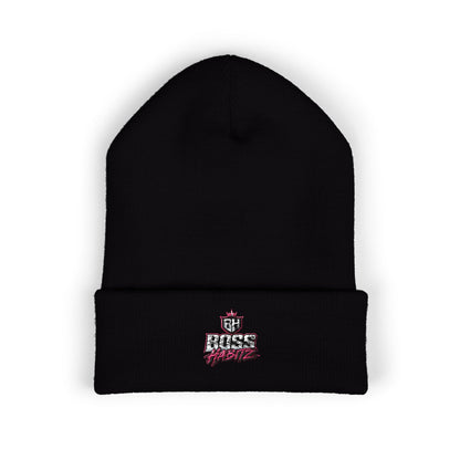 Boss Mode Embroidered Cuffed Beanie — Streetwear Winter Hat