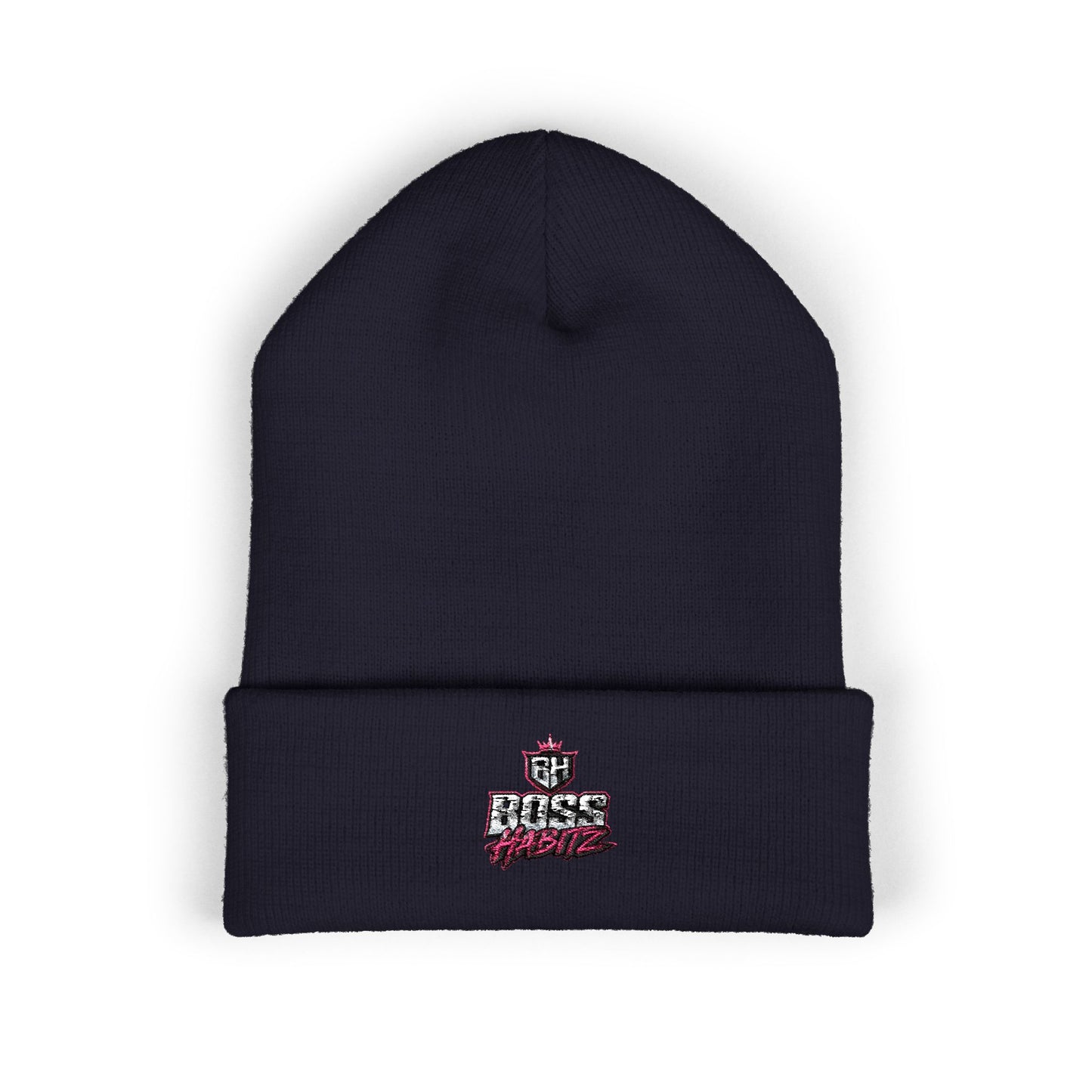Boss Mode Embroidered Cuffed Beanie — Streetwear Winter Hat