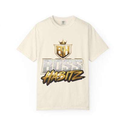 Boss Habitz Graphic T-Shirt — Gold Crown Logo Tee