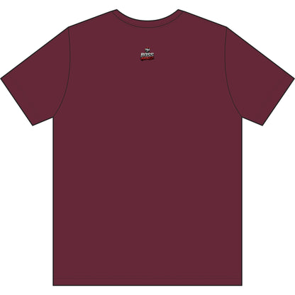 Graphic Tee — Bold Red 'F***' Streetwear T-Shirt with Boss Hustle Logo