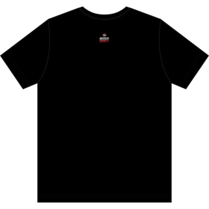Graphic Tee — Bold Red 'F***' Streetwear T-Shirt with Boss Hustle Logo